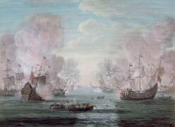 Combat sur mer (Louis Nicolas van Blarenberghe) - Muzeo.com