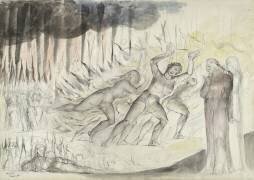 Dante et Virgile parmi les blasphémateurs (William Blake) - Muzeo.com