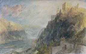 De Rheinfels à Katz et Gourhausen (Joseph Mallord William Turner) - Muzeo.com