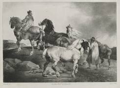 Des chevaux conduits à la foire (Théodore Géricault) - Muzeo.com