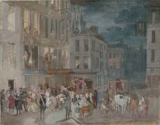 Descente de police la nuit (Henri Joseph van Blarenberghe) - Muzeo.com