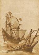 Deux bateaux dans la tempête (Claude Gellée) - Muzeo.com