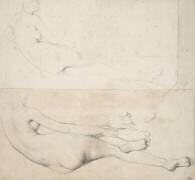 Deux Dessin pour L'Odalisque de la Galerie Pourtalés (Jean-Auguste-Dominique Ingres) - Muzeo.com