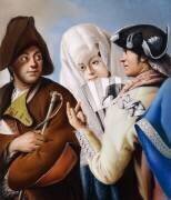 Deux gentilshommes et une Dame (Lorenzo Tiepolo) - Muzeo.com