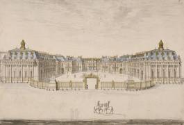 Elévation du château de Versailles, du côté de Paris (Israël Silvestre) - Muzeo.com