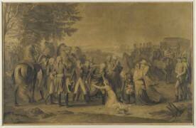 Entrevue du comte de Provence (futur Louis XVIII) et de Madame Royale à Mittau en 1799 (Andrea Tofanelli) - Muzeo.com