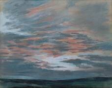 Etude de ciel au soleil couchant (Eugène Delacroix) - Muzeo.com
