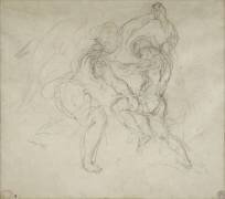 Etude pour la lutte de Jacob et de l'ange (Eugène Delacroix) - Muzeo.com