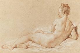 Femme nue couchée, vue de dos (François Boucher) - Muzeo.com