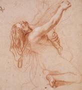 Femme nue, renversée en arrière (Charles Le Brun) - Muzeo.com