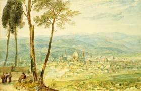 Florence depuis la route de Fiesole (Joseph Mallord William Turner) - Muzeo.com