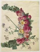 Guirlande de fleurs de l'album Gottorfer Codex (Hans Simon Holtzbecker) - Muzeo.com