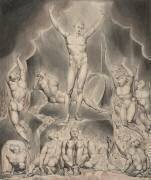 Illustration 1 du «Paradis perdu» de Milton: Satan appelle ses légions (William Blake) - Muzeo.com