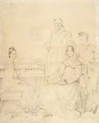La famille Stamaty (Jean-Auguste-Dominique Ingres) - Muzeo.com