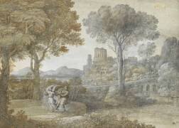 La lutte de Jacob avec l'ange (Claude Gellée) - Muzeo.com