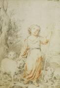 Le bon berger (Bartolomé Esteban Murillo) - Muzeo.com
