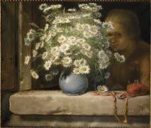 Le bouquet de marguerites (Jean-François Millet) - Muzeo.com