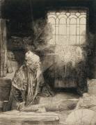 Le Docteur Faustus dans son atelier (Rembrandt) - Muzeo.com