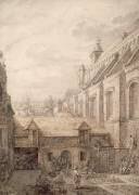 Le jardin près de l'église (Louis Nicolas van Blarenberghe) - Muzeo.com