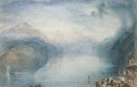 Le lac des Quatre-Cantons : La baie d'Uri (Joseph Mallord William Turner) - Muzeo.com