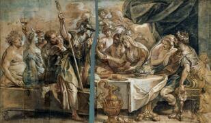 Le repas des Dieux (Jacob Jordaens) - Muzeo.com