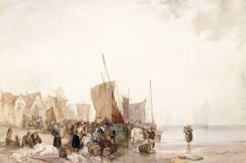 Le Retour de la pêche (Richard Parkes Bonington) - Muzeo.com