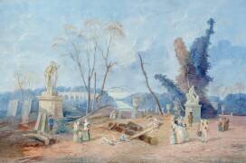 Le Tapis Vert à Versailles (Hubert Robert) - Muzeo.com