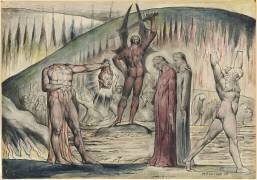 Les schismatiques et les semeurs de discorde : Mosca de'Lamberti et Bertrand de Born (William Blake) - Muzeo.com