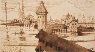 Lucerne, Vieux pont (Victor Hugo) - Muzeo.com