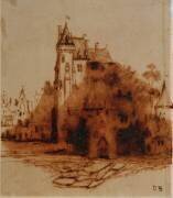 Medieval Castle and Houses (Victor Hugo) - Muzeo.com