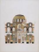 Métropole ou cathédrale d'Athènes : coupe transversale (François-Louis-Florimond...) - Muzeo.com