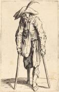 Mendiant avec jambe de bois (Jacques Callot) - Muzeo.com
