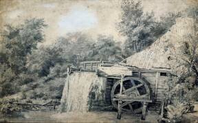 Moulin à eau (Meindert Hobbema) - Muzeo.com