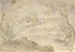 Paysage avec une ville fortifiée (Claude Gellée) - Muzeo.com