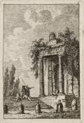 Plaque quatre des Soirées à Rome (Hubert Robert) - Muzeo.com