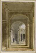Portique de Serlio au château de Fontainebleau. (Antoine-Laurent Castellan) - Muzeo.com