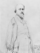 Portrait du peintre Hippolyte Flandrin (Jean-Auguste-Dominique Ingres) - Muzeo.com
