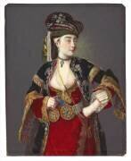 Portrait présumé de Laura Tarsi en robe turque (Jean-Etienne Liotard) - Muzeo.com