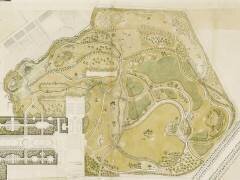 Premier projet d'aménagement des jardins du Petit Trianon (détail) (Victor Maurice de Riquet de...) - Muzeo.com