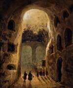 Procession dans les catacombes de San Genais (Richard Parkes Bonington) - Muzeo.com