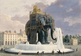 Projet de fontaine surmontée d'un éléphant (Jean Antoine Alavoine) - Muzeo.com