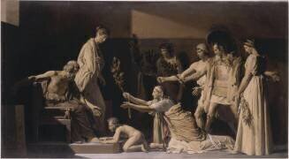 Pyrrhus le jeune et d'autres personnages (Alexandre-Evariste Fragonard) - Muzeo.com
