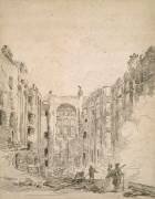 Ruines de l'Opéra après l'incendie de 1781 (Hubert Robert) - Muzeo.com