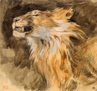 Tête de lion rugissant (Eugène Delacroix) - Muzeo.com