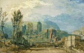 Tours, coucher de soleil : Regarder vers l'arrière (Joseph Mallord William Turner) - Muzeo.com