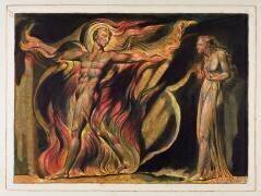 Un homme nu en flammes (William Blake) - Muzeo.com