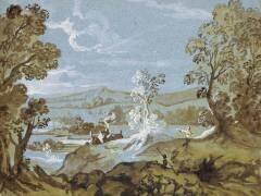 Vallon boisé avec une maison (Jean-Baptiste Oudry) - Muzeo.com
