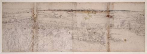 Vue de la ville de Lille du côté du prieuré de Fives (Adam Frans van der Meulen) - Muzeo.com