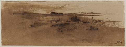Vue générale d'une ville au bord de la mer (Victor Hugo) - Muzeo.com