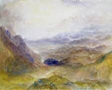 Vue le long d'une vallée alpine (Joseph Mallord William Turner) - Muzeo.com